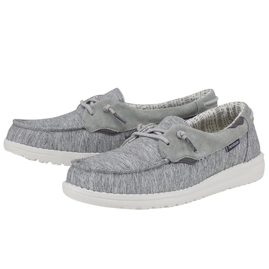 Hey Dude Laila Chambray Ice Grey