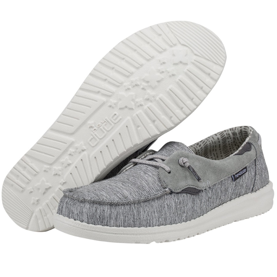 Hey Dude Laila Chambray Ice Grey