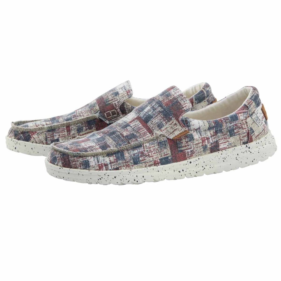 Hey Dude Mikka Print Camo Red Blue