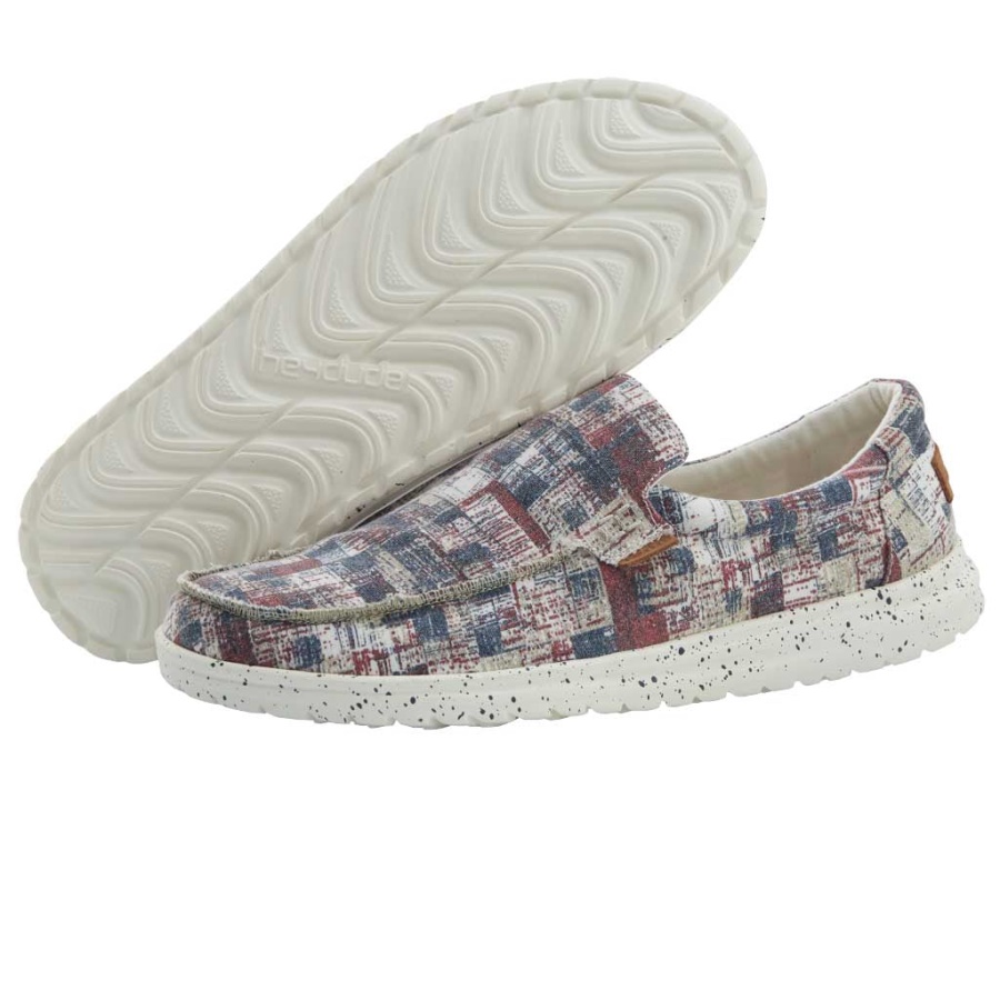 Hey Dude Mikka Print Camo Red Blue