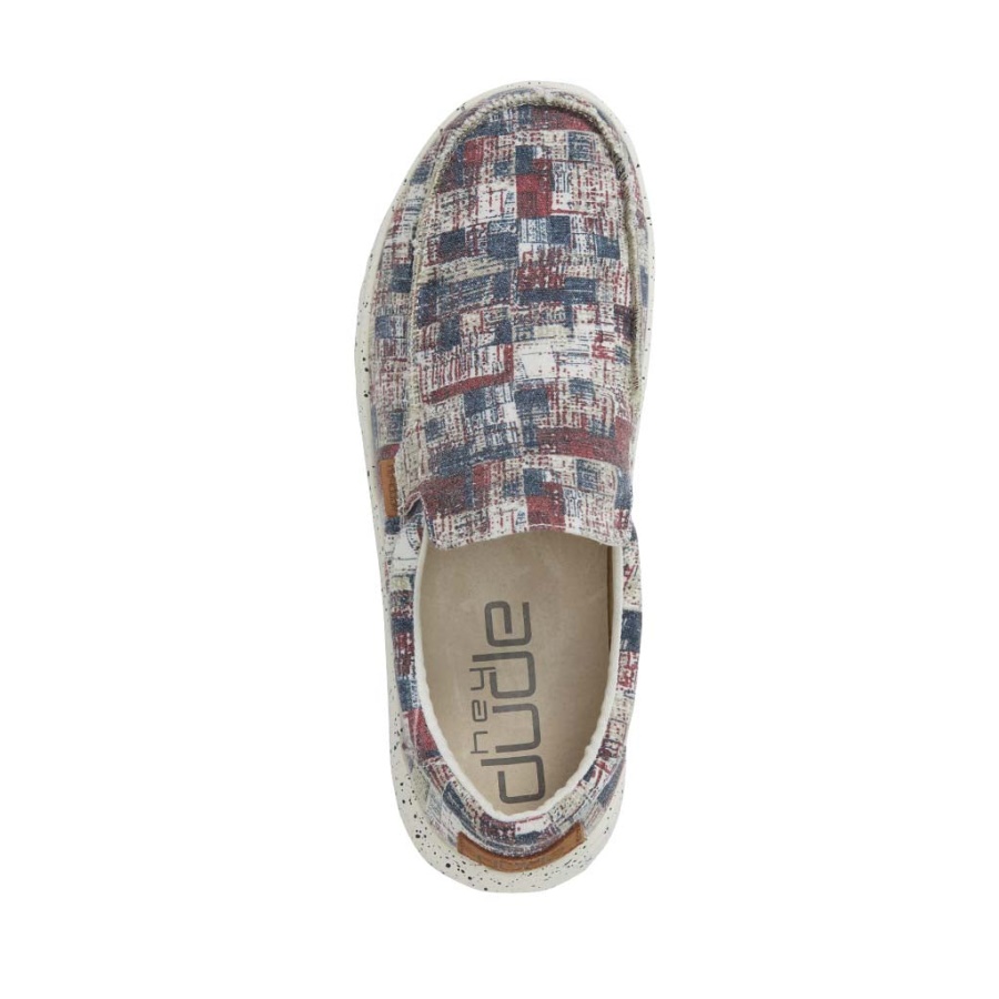 Hey Dude Mikka Print Camo Red Blue
