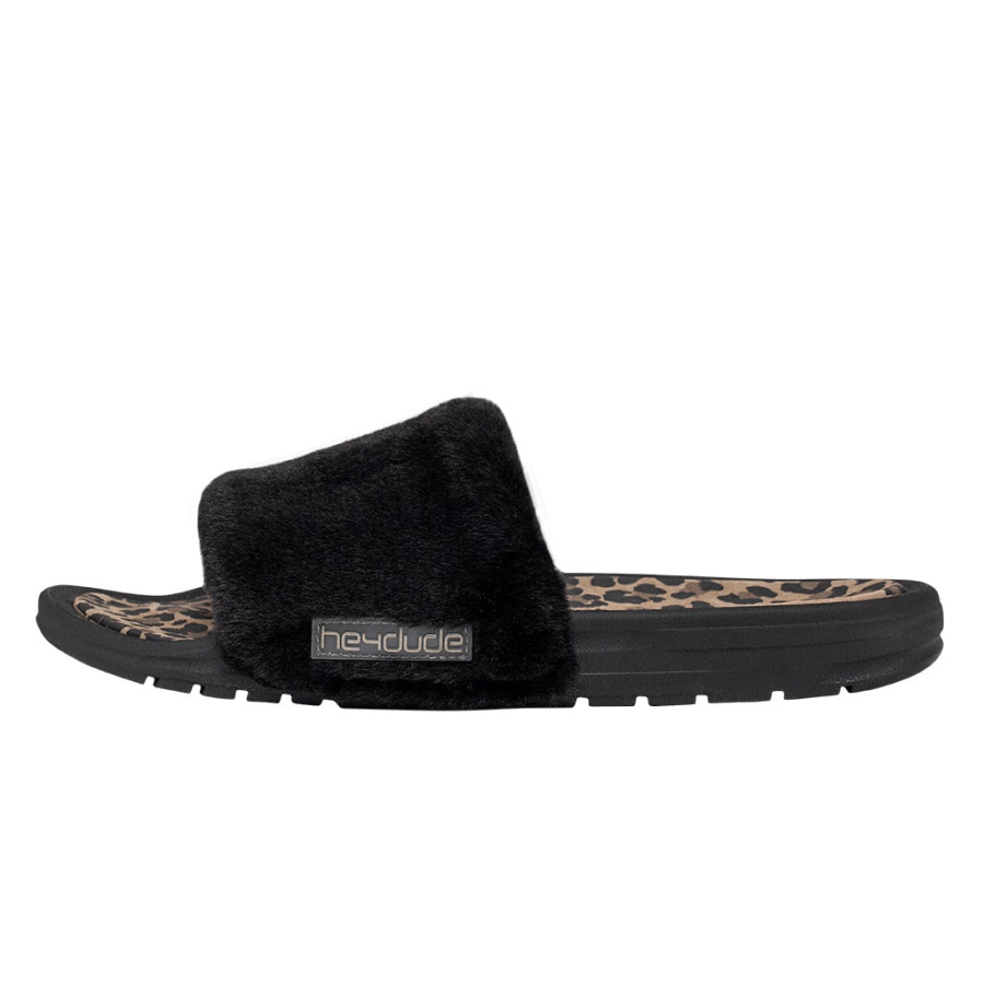 Hey Dude Peggy Black Cheetah