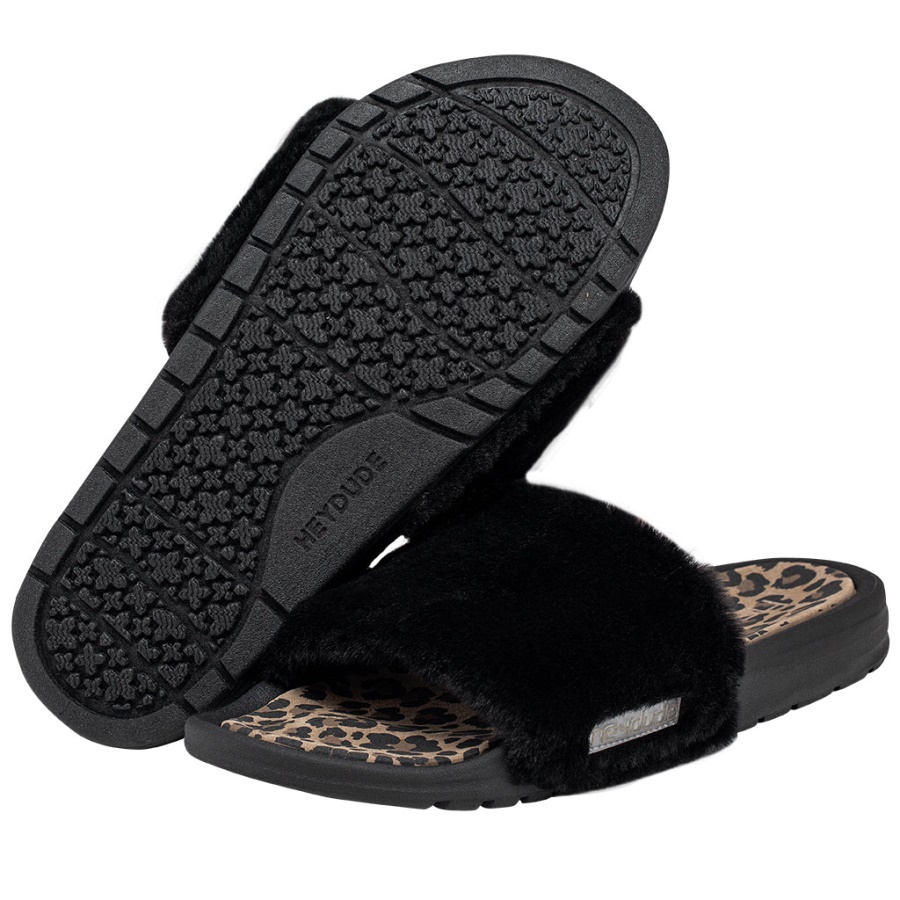 Hey Dude Peggy Black Cheetah