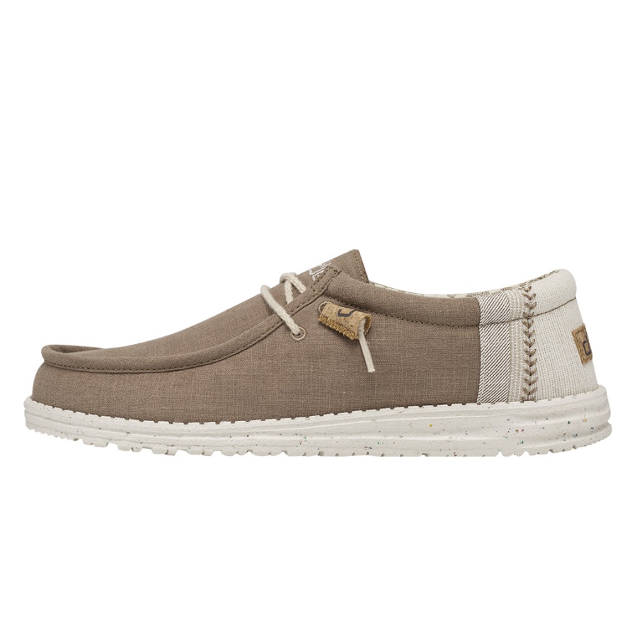 Hey Dude Wally Linen Natural Clay