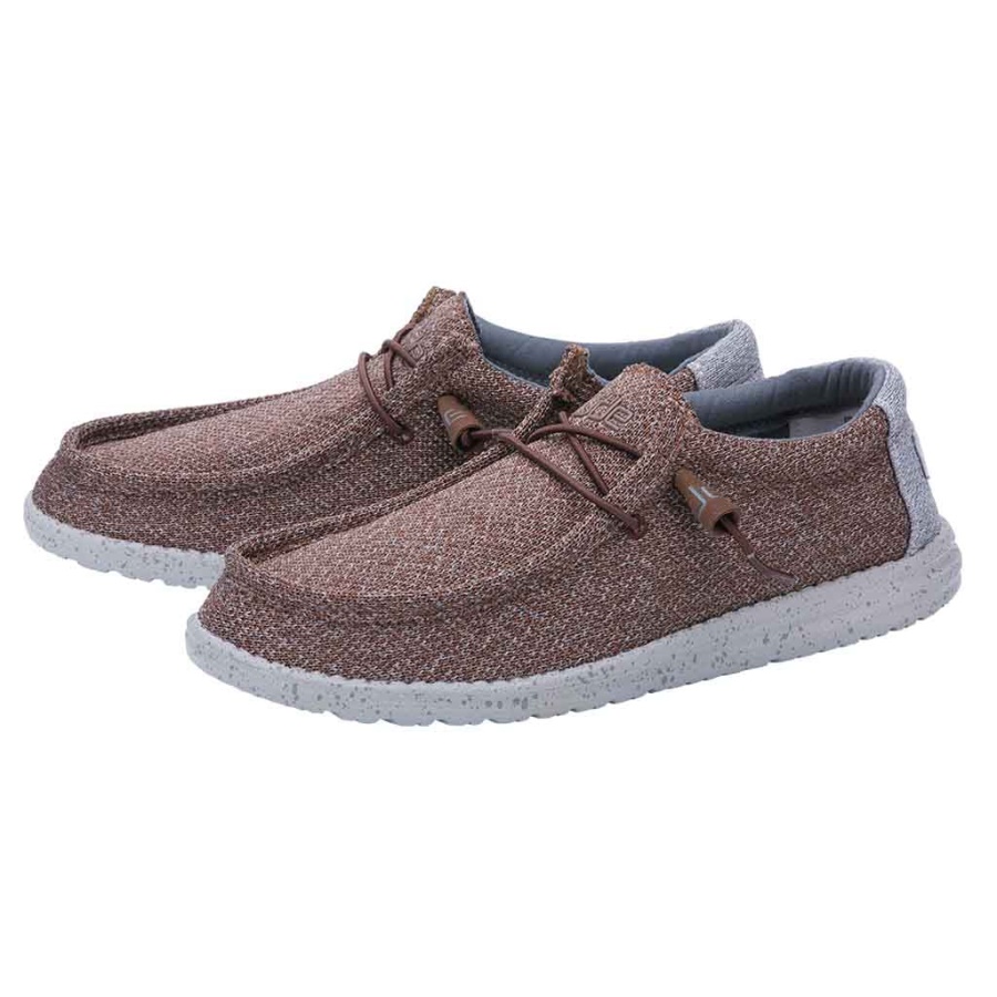 Hey Dude Wally Sox Funk Brown Grey