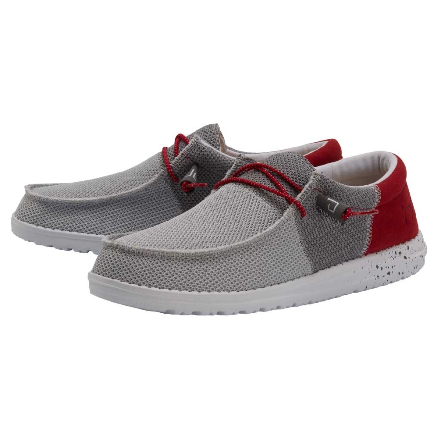 Hey Dude Wally Sox Funk Dark Grey Red