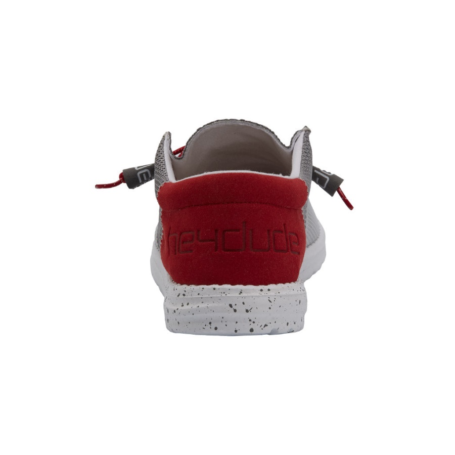 Hey Dude Wally Sox Funk Dark Grey Red