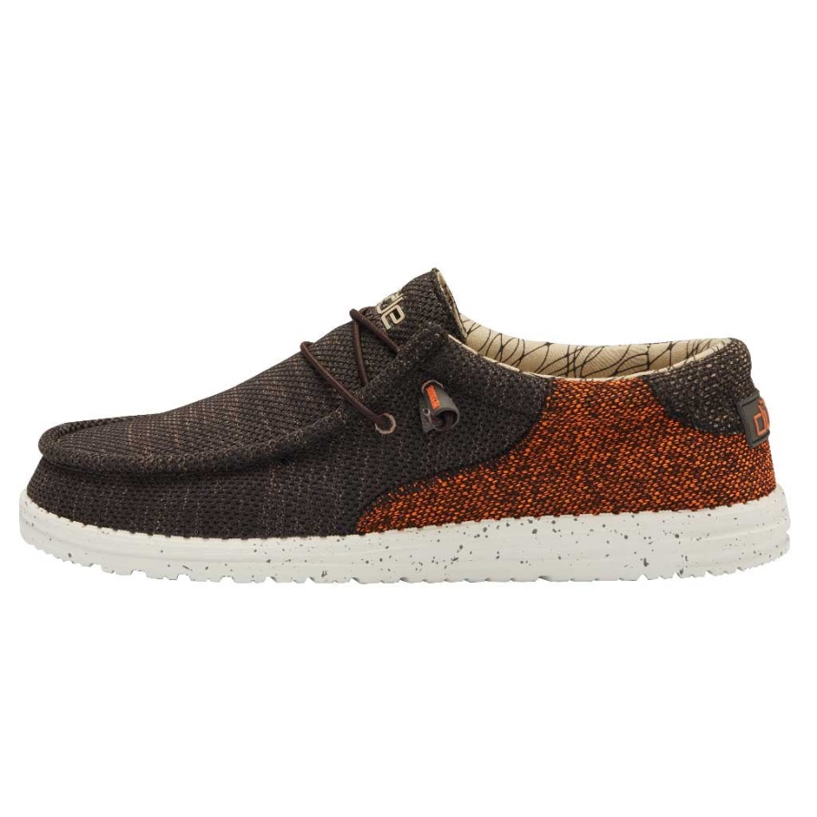 Hey Dude Wally Sox Wave Java Brown