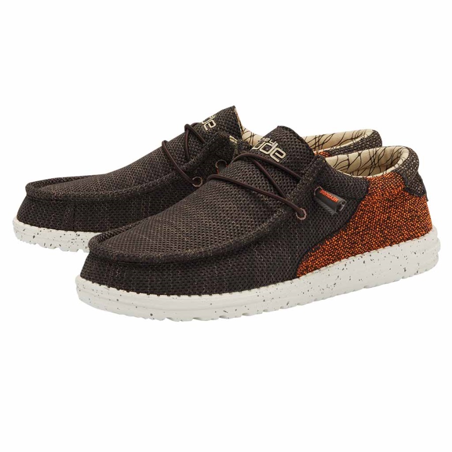 Hey Dude Wally Sox Wave Java Brown