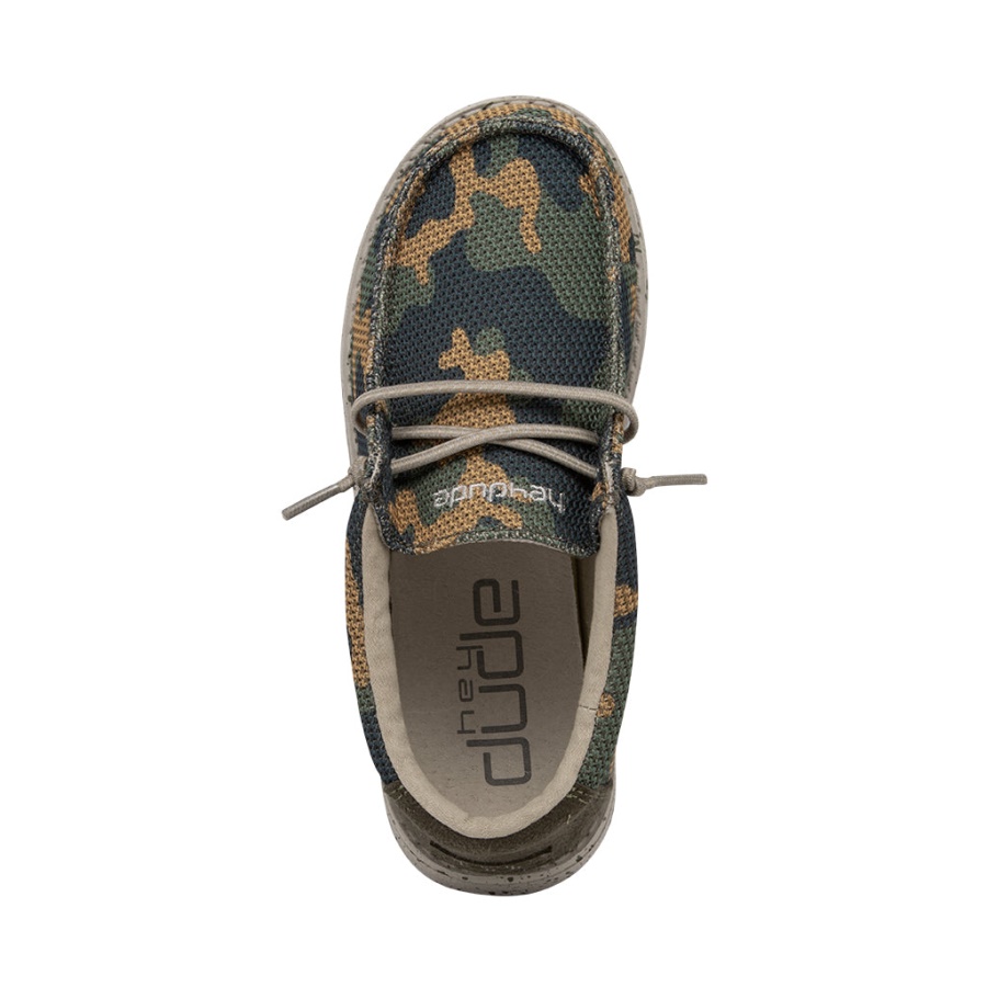Hey Dude Wally Youth Sox Army Camo