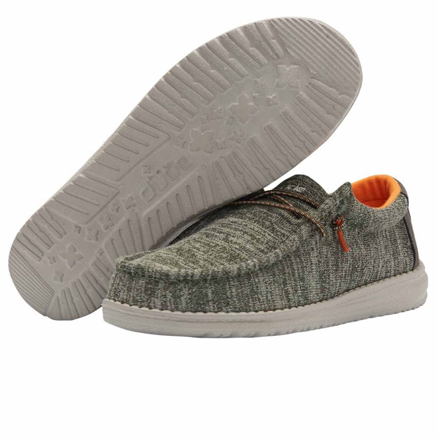 Hey Dude Wally Youth Stretch Sage