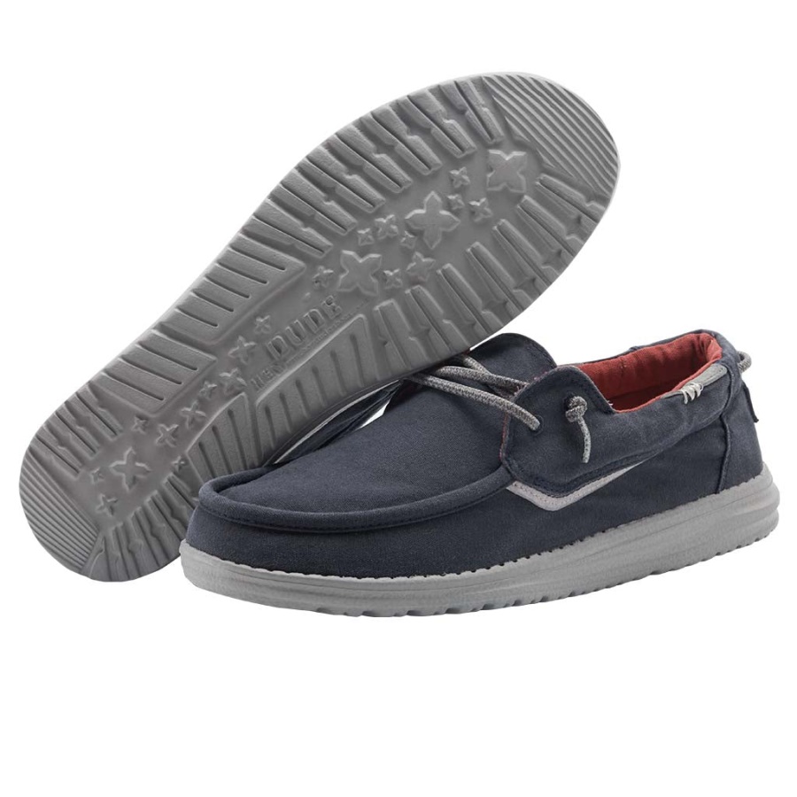 Hey Dude Welsh Washed Navy