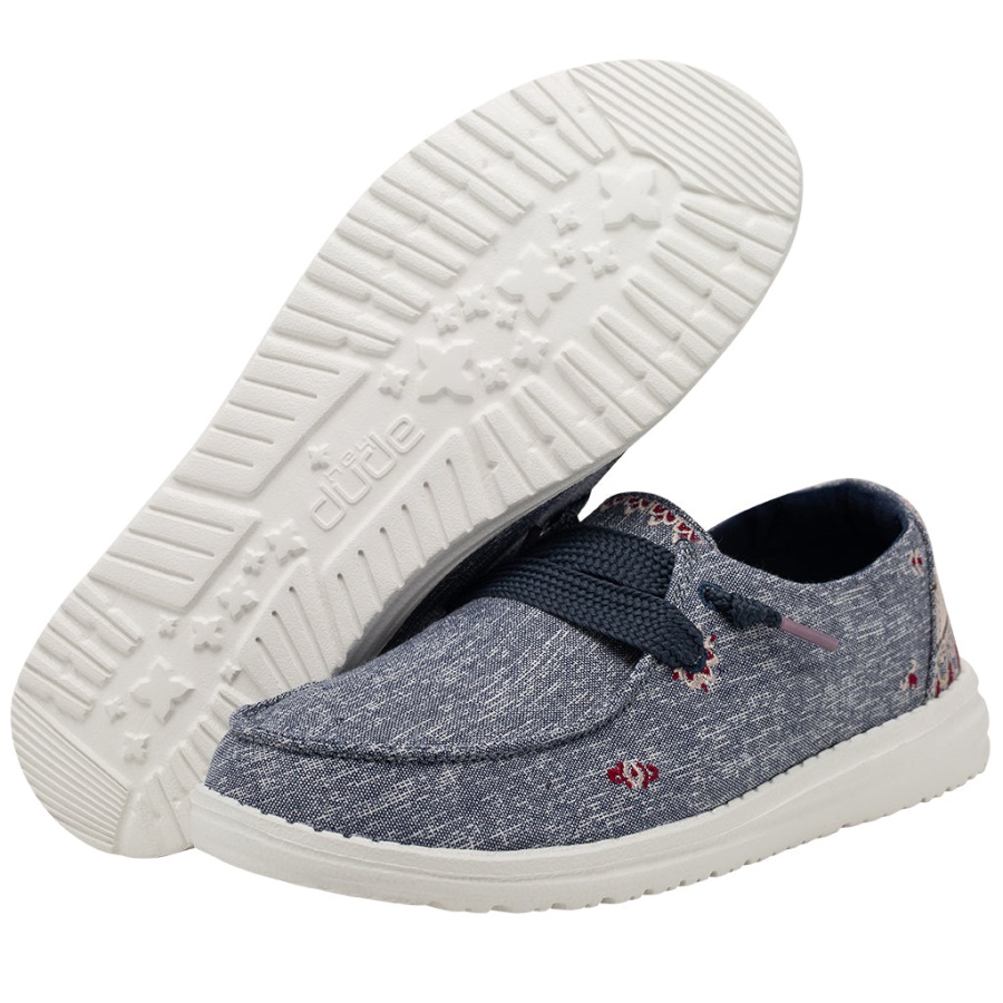 Hey Dude Wendy Flora Iris Blue