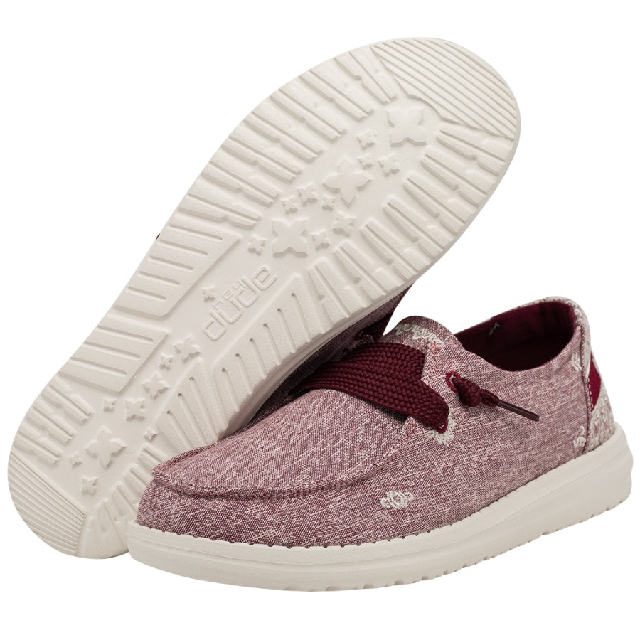 Hey Dude Wendy Flora Peony Red