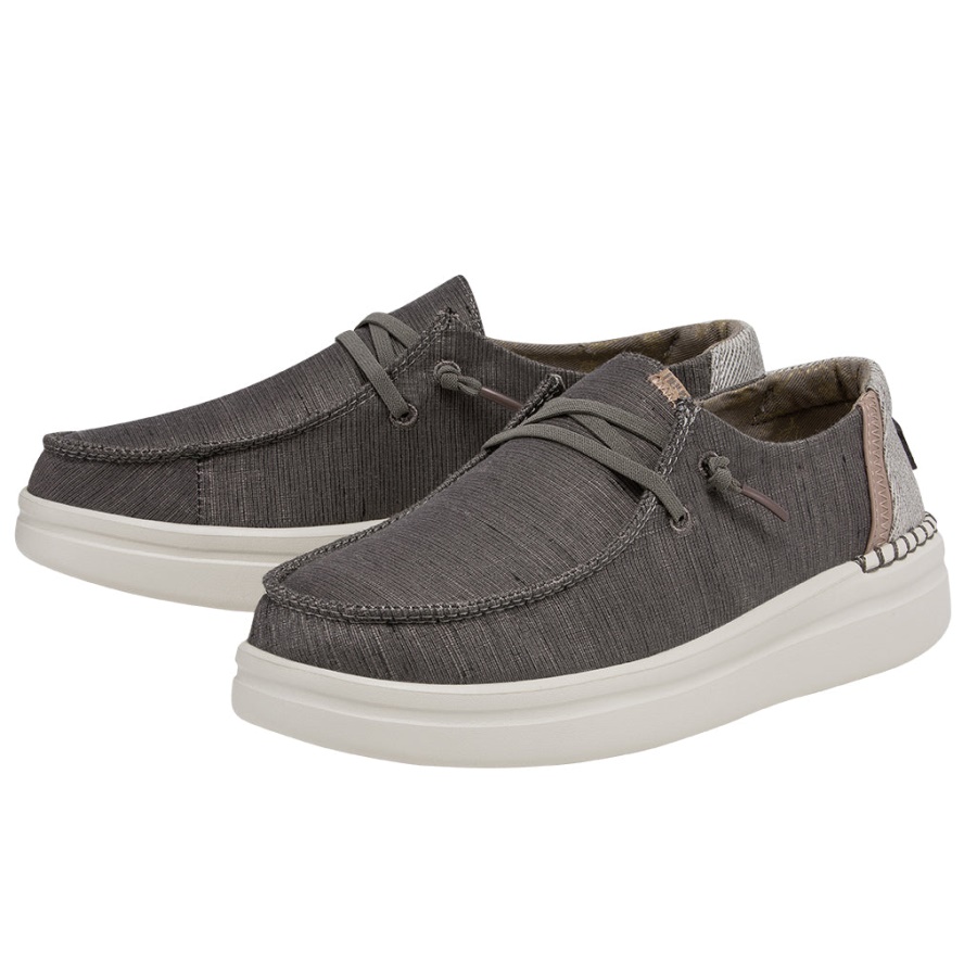 Hey Dude Wendy Rise Chambray Granite Grey