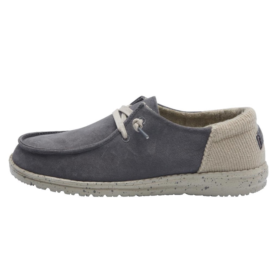 Hey Dude Wendy Suede Dark Grey