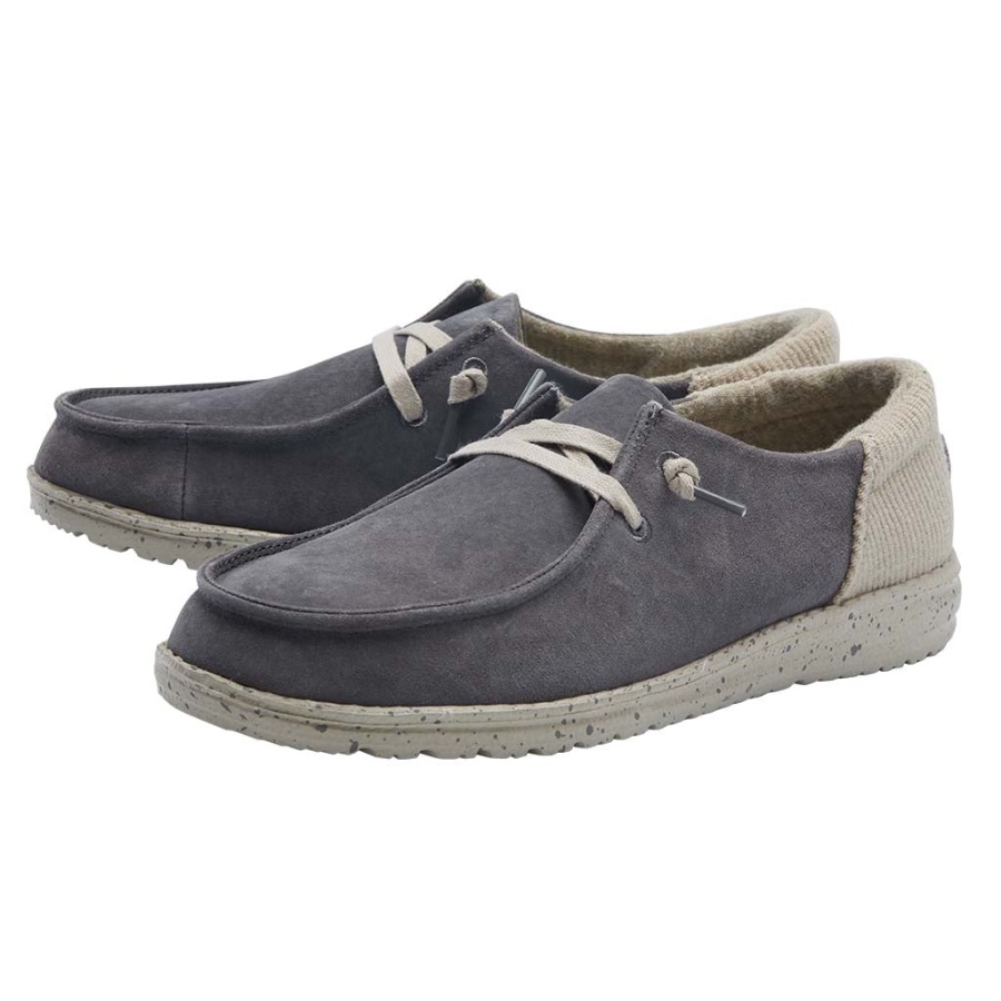 Hey Dude Wendy Suede Dark Grey