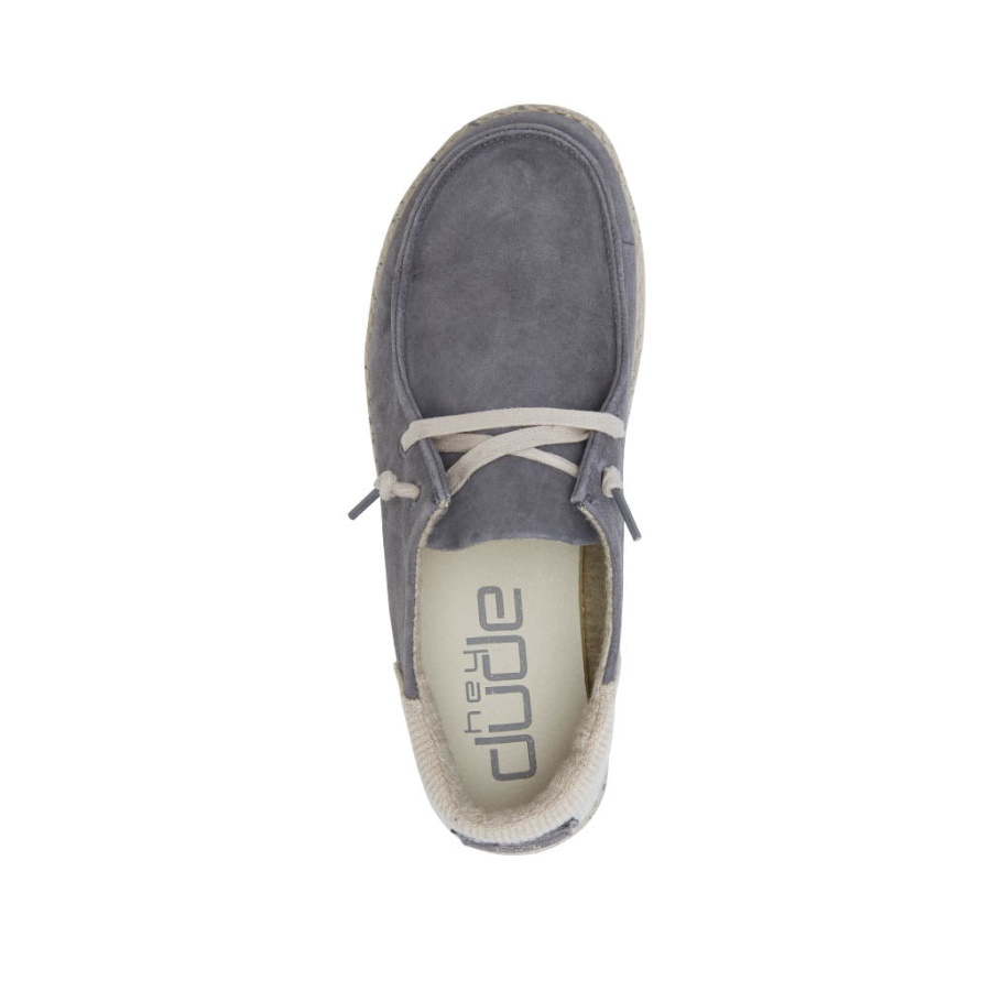 Hey Dude Wendy Suede Dark Grey