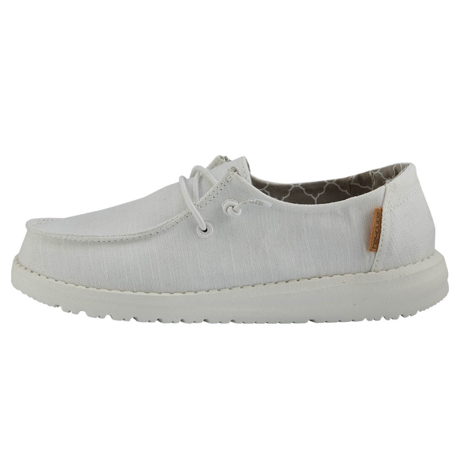 Hey Dude Wendy Youth Linen White
