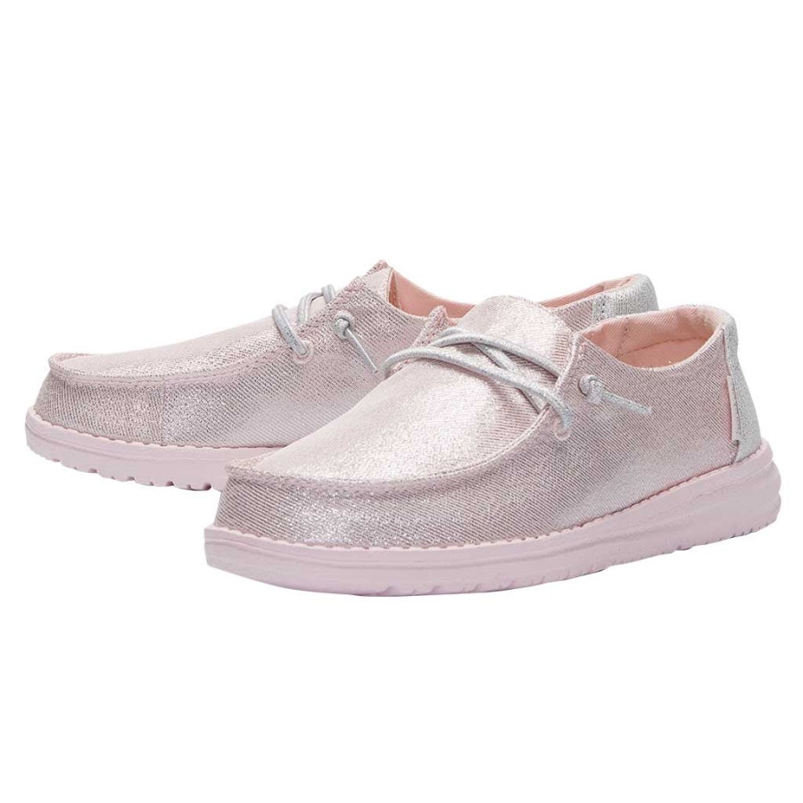 Hey Dude Wendy Youth Sparkling Pink