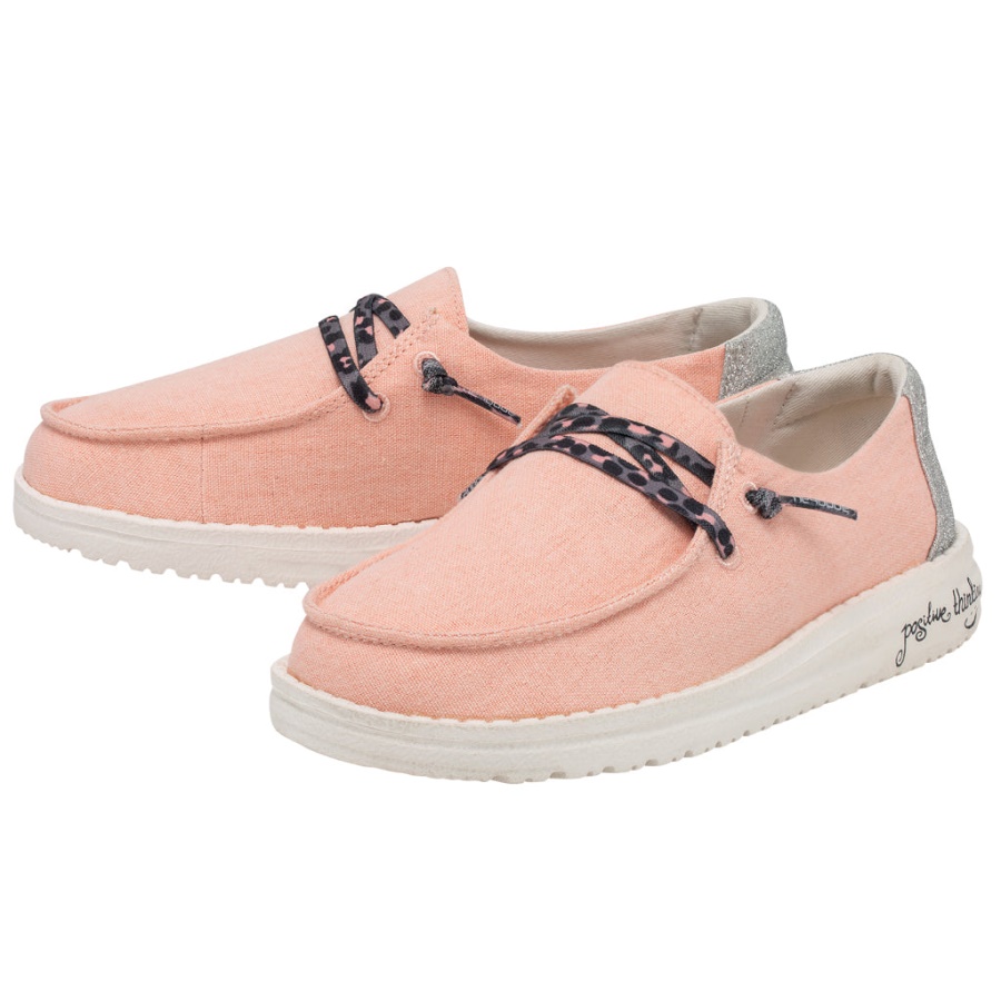 Hey Dude Wendy Youth Sparkling Rose Gllitter