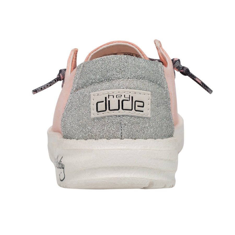 Hey Dude Wendy Youth Sparkling Rose Gllitter