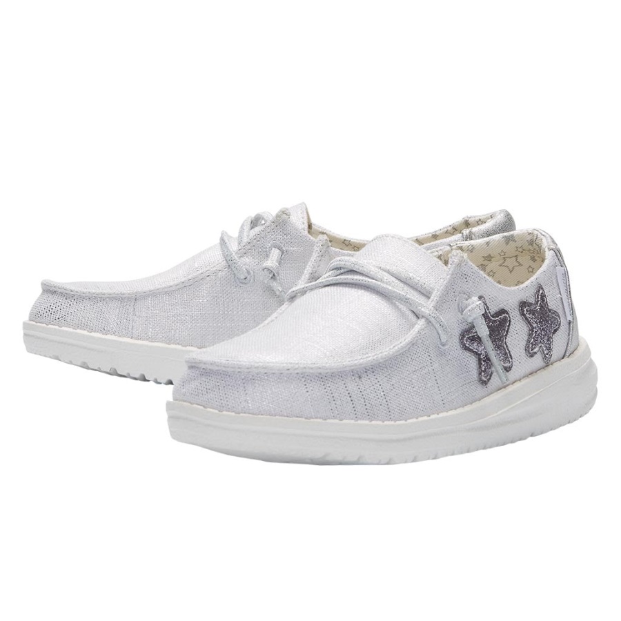 Hey Dude Wendy Youth Star Silver